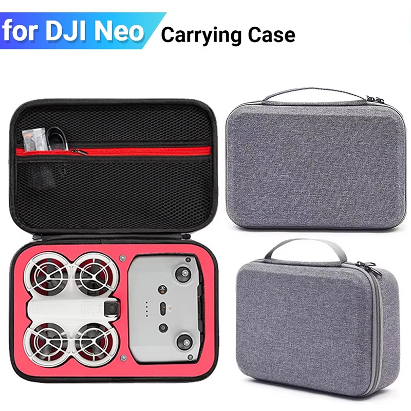 Drone Battery Bag - ドローン用アクセサリーの保護ケース、DJI Neoドローン用バッテリーコントローラー用、持ち運び可能なトラベルハンドバッグ。
