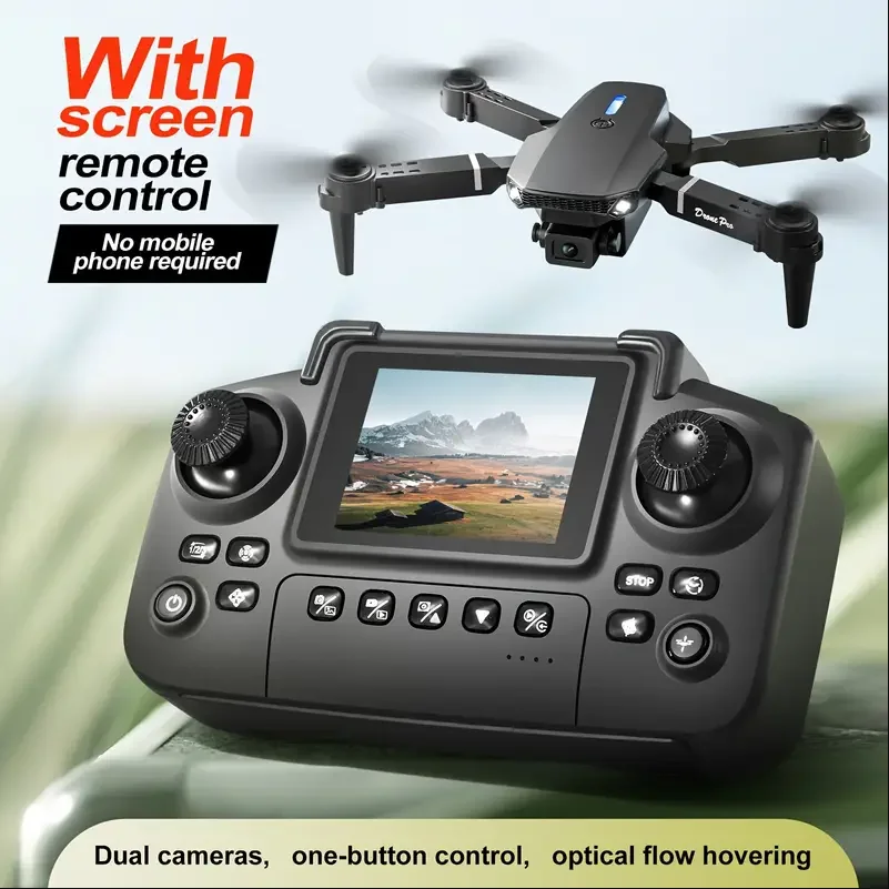 2025 E88 ドローン HD デュアルカメラ、画面操作で - Eachine Drone E58 のレビューと価格
