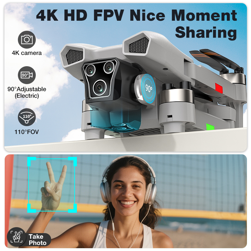 新型L107 PROドローン 8K空撮 ブラシレスモーター  - Jjrc Drone X12 のレビューと価格