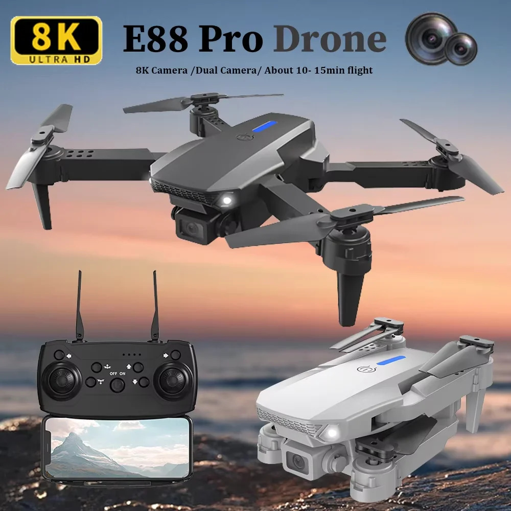2025 E88 プロフェッショナルHD RCドローン 広角 - Eachine Drone E58 のレビューと価格