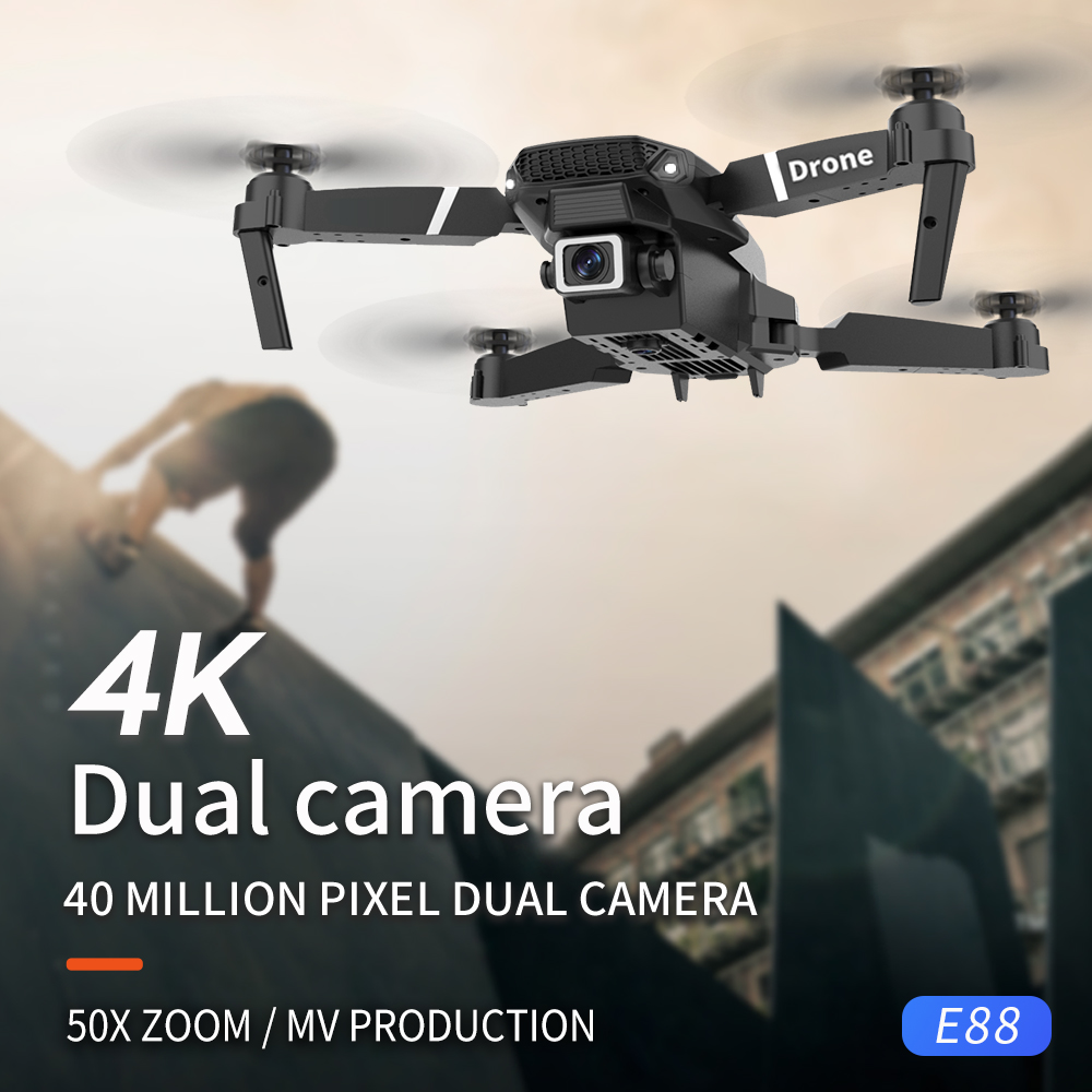新型ドローン 2.4G RC クアッドコプター ドローン 5 - Eachine Drone E58 のレビューと価格