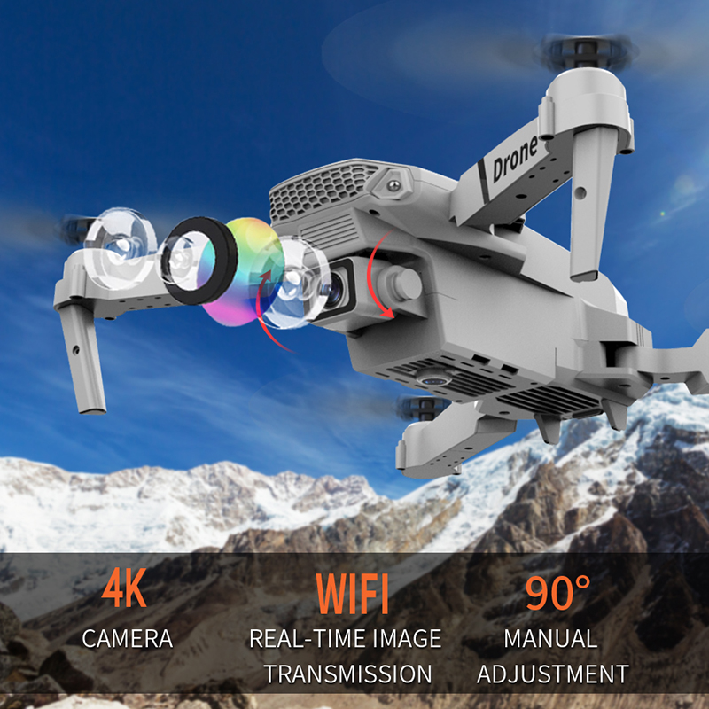 新型ドローン 2.4G RC クアッドコプター ドローン 5 - Eachine Drone E58 のレビューと価格